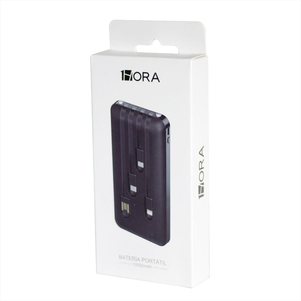 PowerBank Portátil 1HORA 10000mAh - Carga Rápida