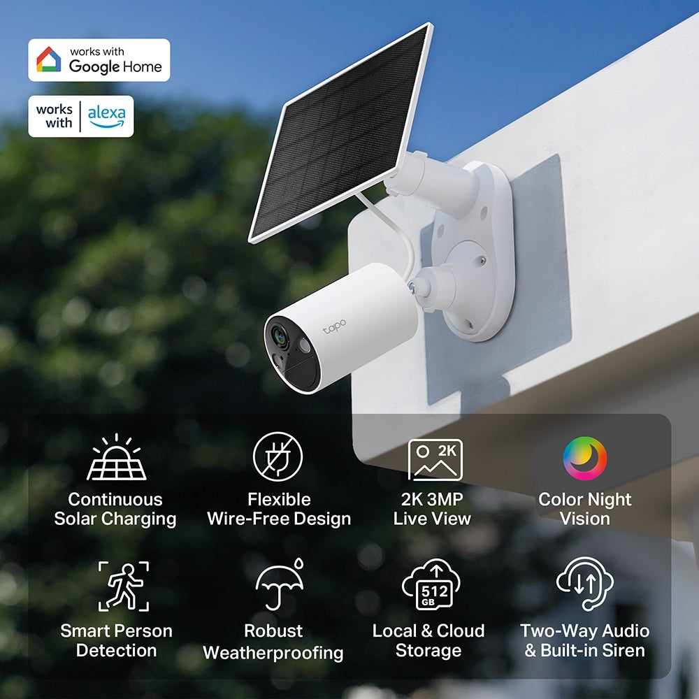 Cámara de Seguridad KIT Solar TP-Link Tapo C402 Full HD